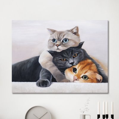 wp075 (BY MOMO)  고양이를좋아하세요 캔버스그림